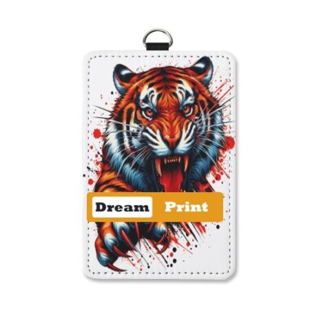 Vertical PU Leather Work ID Card Holder|PU