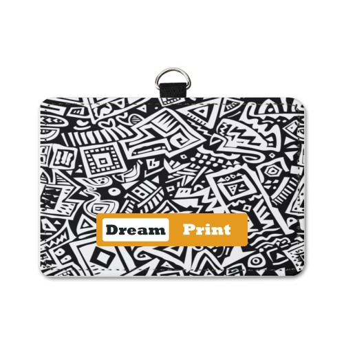 Horizontal Leather ID Badge Holder | PU Material